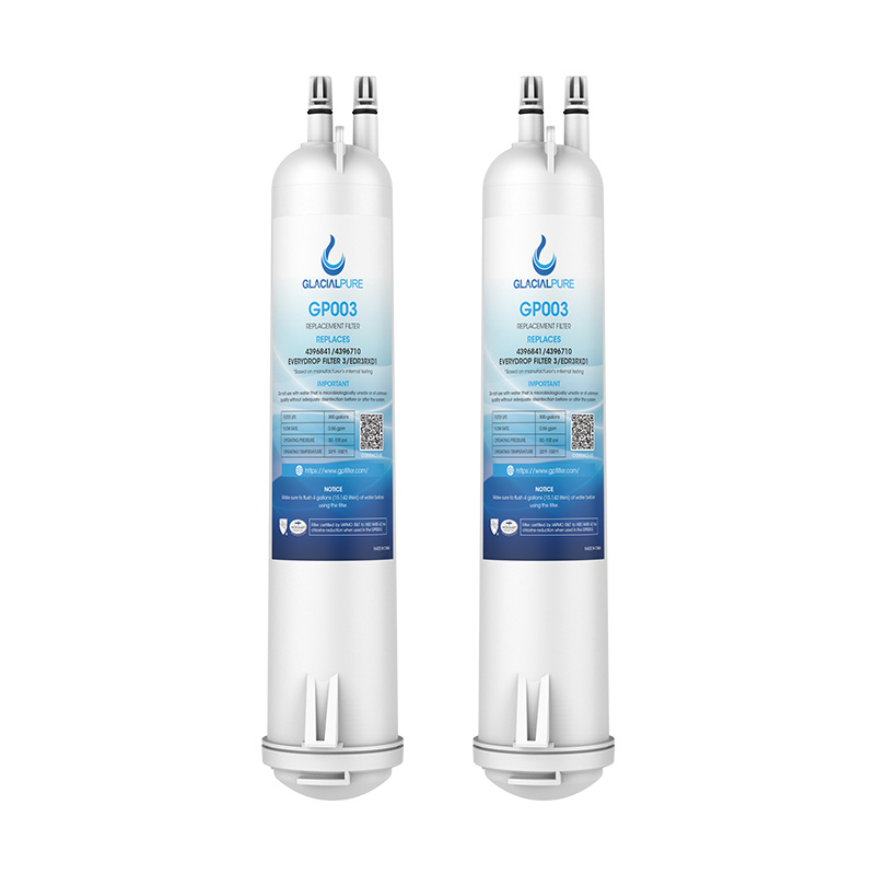Compatible 4396841,4396710,46-9083 Refrigerator Water Filter 3 by GlacialPure 2Pcs