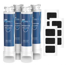 FS 4Pack  EPTWFU01 Refrigerator Water Filter Combo With PAULTRA2 Air Filter
