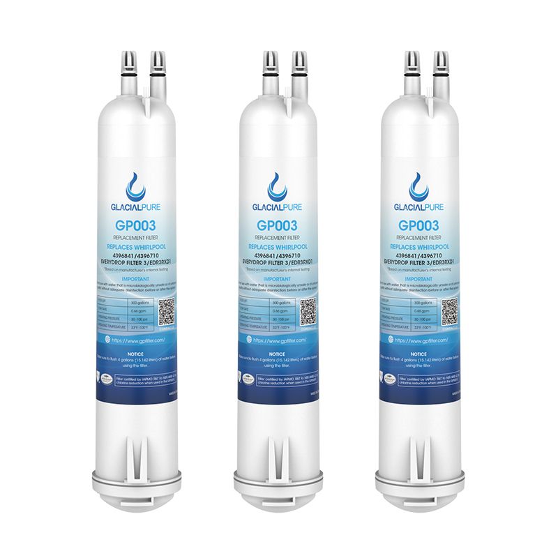 3pk 4396710 EDR3RXD1 4396841 Water Filter 3 Replacement by Glacial-Pure